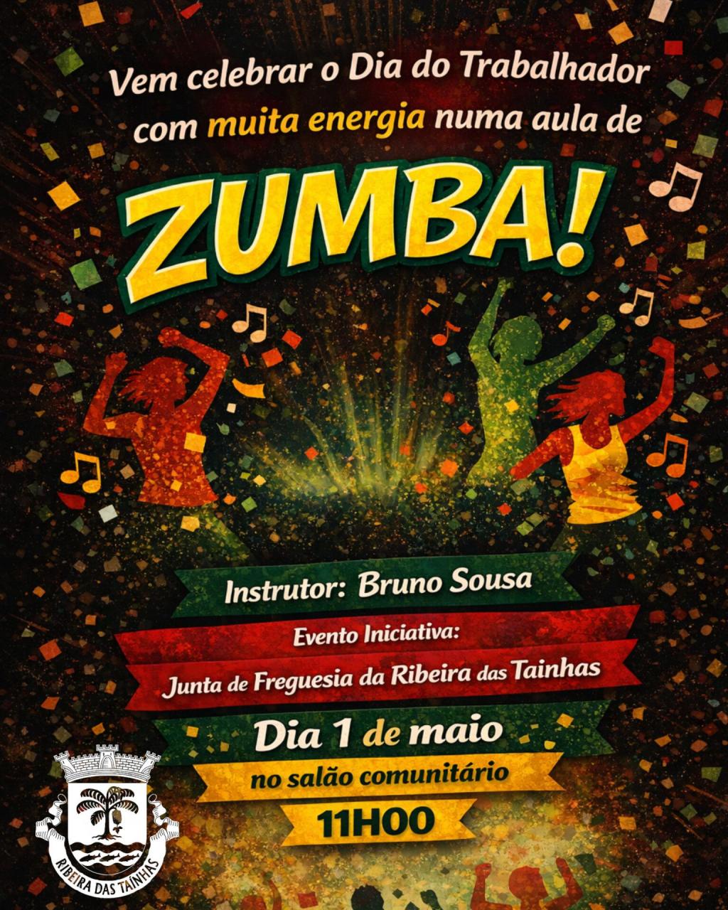 Aula de Zumba - Dia do trabalhador - 1 de Maio